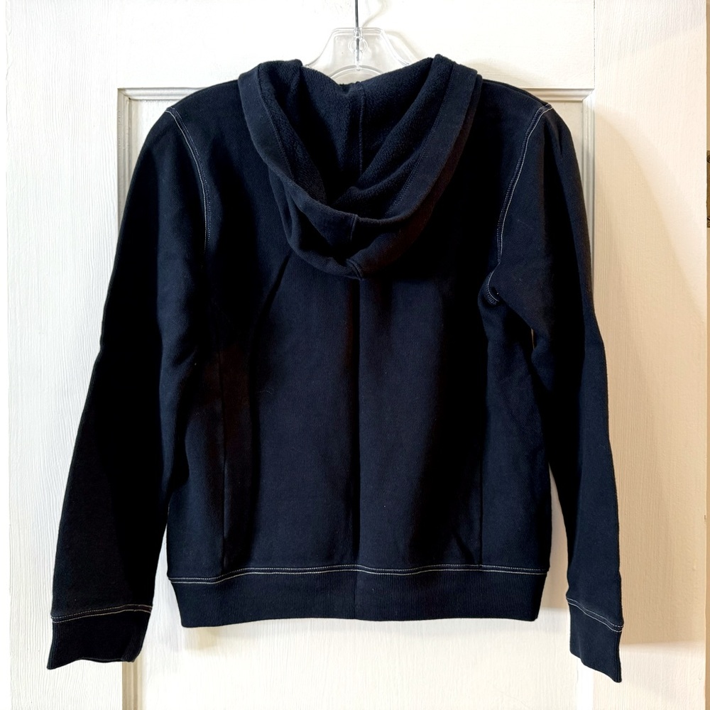 UNIQLO KIDS x Ines de la Fressange | Navy French Terry Button‑Front Hoodie 11‑12 - Picture 4 of 8